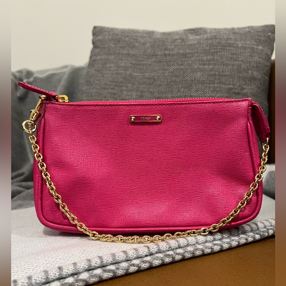 Fendi Crayons Pouchette/Wristlet Fuchsia